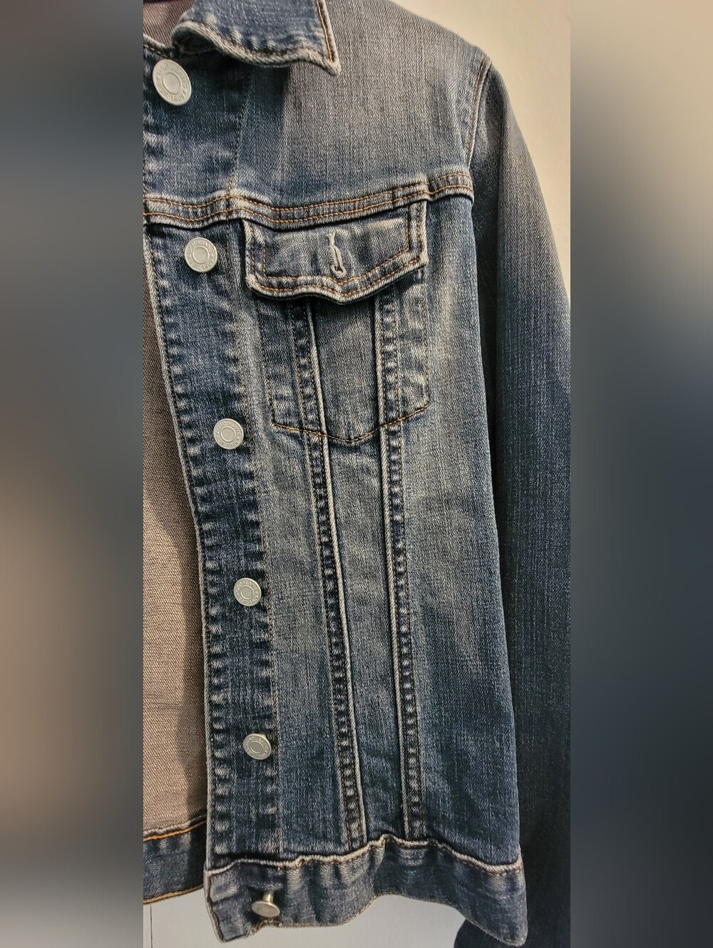 GAP Stretch Denim Jacket - Blue M - Picture 8 of 12